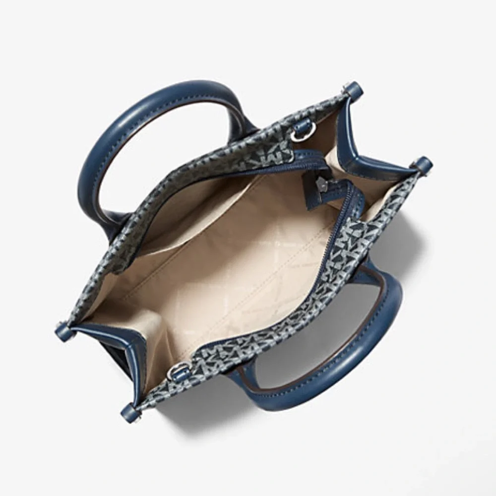 MICHAEL KORS Mirella Sm Ombré Signature Logo SHOPPER TZ XBODY Crossbody Satchel - Picture 3 of 16